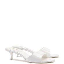 Load image into Gallery viewer, Greta Mule In White Patent Leather