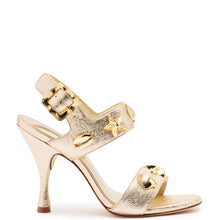 Load image into Gallery viewer, Madison Sandal In Gold Metallic Leather