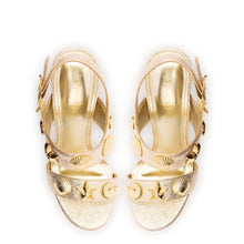 Load image into Gallery viewer, Madison Sandal In Gold Metallic Leather