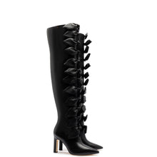 Load image into Gallery viewer, Larroudé for Jonathan Cohen: Tie Boot In Black Leather