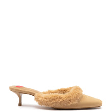 Load image into Gallery viewer, Amal Faux Fur Mule In Peanut Suede