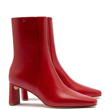 Load image into Gallery viewer, Alexis Bootie In Blood Red Leather