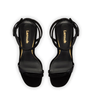 Vesper Sandal In Black Suede