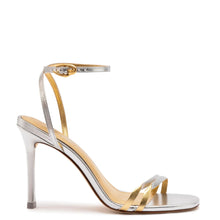 Load image into Gallery viewer, Vesper Sandal In Silver Metallic Leather