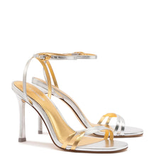 Load image into Gallery viewer, Vesper Sandal In Silver Metallic Leather