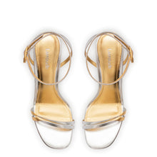 Load image into Gallery viewer, Vesper Sandal In Silver Metallic Leather