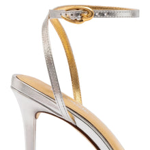 Load image into Gallery viewer, Vesper Sandal In Silver Metallic Leather