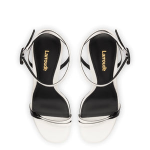 Vesper Sandal In White Leather