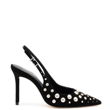 Load image into Gallery viewer, Kaitlan Studs Pump In Black Suede