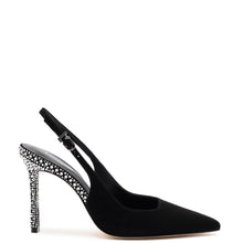 Load image into Gallery viewer, Kaitlan Crystal Pump In Black Suede