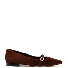 Load image into Gallery viewer, Irene Flat In Brown Suede