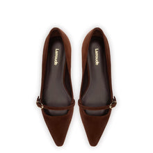 Load image into Gallery viewer, Irene Flat In Brown Suede