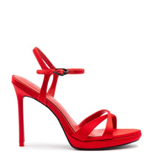 Load image into Gallery viewer, Angelina Sandal In Cherry Satin