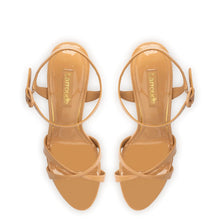 Load image into Gallery viewer, Angelina Sandal In Tan Patent Leather