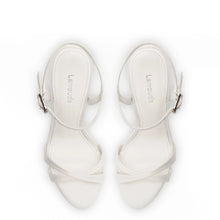 Load image into Gallery viewer, Angelina Sandal In White Satin