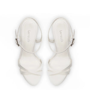 Angelina Sandal In White Satin