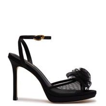 Load image into Gallery viewer, Salma Platform Sandal In Black Satin