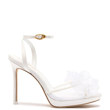 Load image into Gallery viewer, Salma Platform Sandal In White Satin