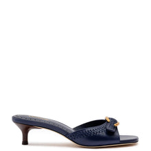 Load image into Gallery viewer, Verona Mule In Navy Leather