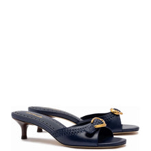 Load image into Gallery viewer, Verona Mule In Navy Leather