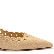 Load image into Gallery viewer, Florence Broderie Pump In Beige Raffia