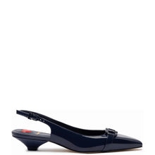 Load image into Gallery viewer, Franca Pump In Navy Patent Leather