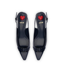 Load image into Gallery viewer, Franca Pump In Navy Patent Leather