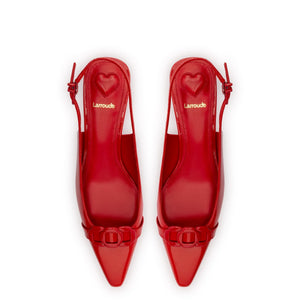 Franca Pump In Scarlet Patent Leather