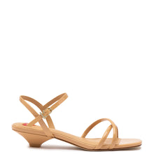 Load image into Gallery viewer, Charlotte Sandal In Tan Patent Leather