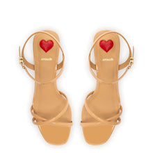 Load image into Gallery viewer, Charlotte Sandal In Tan Patent Leather