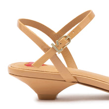 Load image into Gallery viewer, Charlotte Sandal In Tan Patent Leather