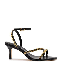 Load image into Gallery viewer, Milanina Mini Sandal In Black Leather