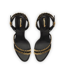 Load image into Gallery viewer, Milanina Mini Sandal In Black Leather