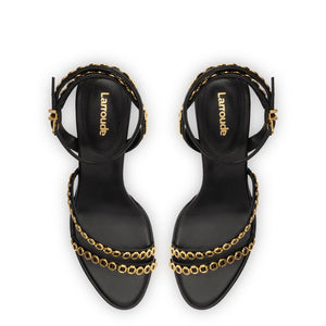 Milanina Mini Sandal In Black Leather