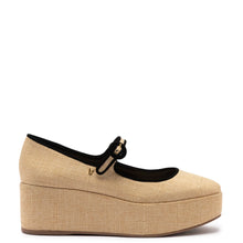 Load image into Gallery viewer, Blair Flatform In Beige Raffia