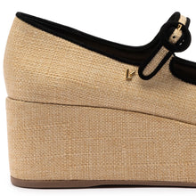 Load image into Gallery viewer, Blair Flatform In Beige Raffia