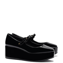 Load image into Gallery viewer, Blair Flatform In Black Patent Leather