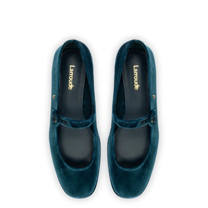 Blair Flatform In Deepsea Velvet