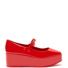 Load image into Gallery viewer, Blair Flatform In Scarlet Patent Leather