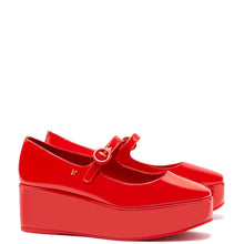 Load image into Gallery viewer, Blair Flatform In Scarlet Patent Leather