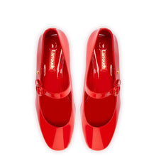 Load image into Gallery viewer, Blair Flatform In Scarlet Patent Leather