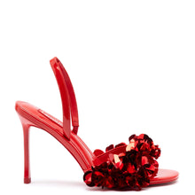 Load image into Gallery viewer, Morgan Sandal In Scarlet Patent Leather