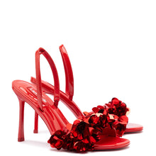 Load image into Gallery viewer, Morgan Sandal In Scarlet Patent Leather