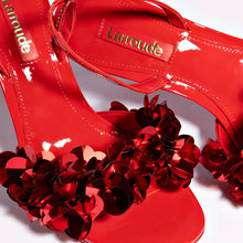 Load image into Gallery viewer, Morgan Sandal In Scarlet Patent Leather