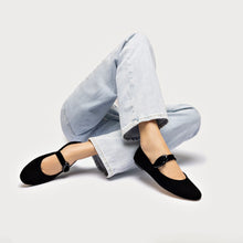 Load image into Gallery viewer, Verona Ballet Flat In Black Suede