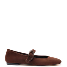 Load image into Gallery viewer, Verona Ballet Flat In Brown Suede