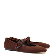 Load image into Gallery viewer, Verona Ballet Flat In Brown Suede