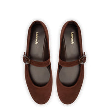 Load image into Gallery viewer, Verona Ballet Flat In Brown Suede