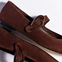 Load image into Gallery viewer, Verona Ballet Flat In Brown Suede