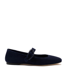 Load image into Gallery viewer, Verona Ballet Flat In Navy Suede